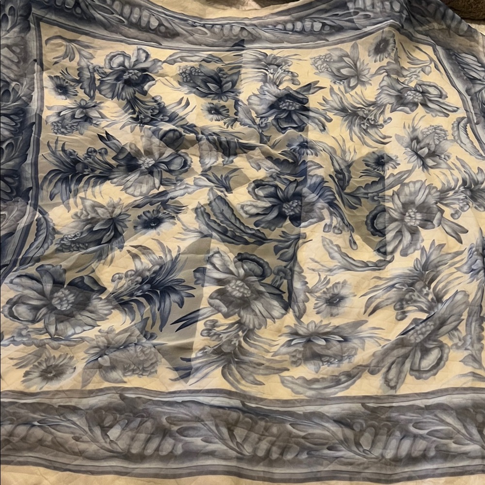 Vintage Jaeger Italy Silk sheer scarf 32” square